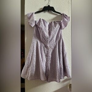 Gianni Bini Purple Ruffled Sleeveless Dress